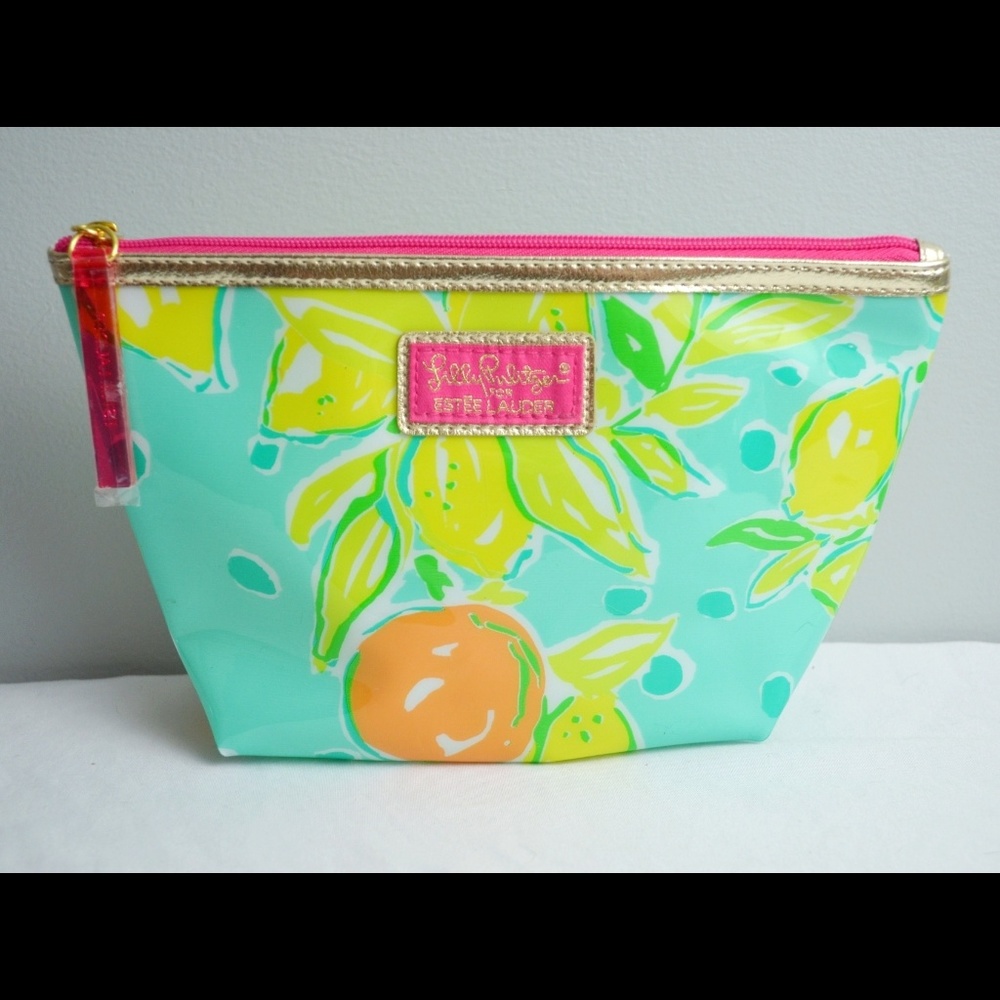 LILLY PULITZER Estee Lauder Makeup Bag Citrus
